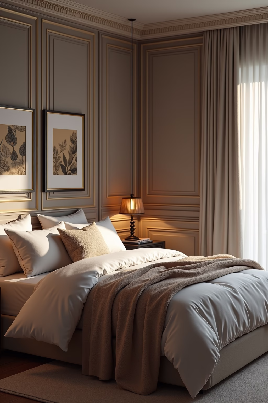 bett dekoration outline 1