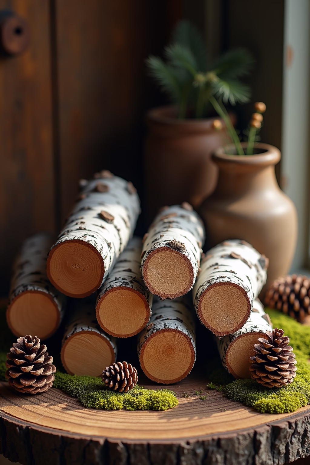 birkenstamm deko outline 7