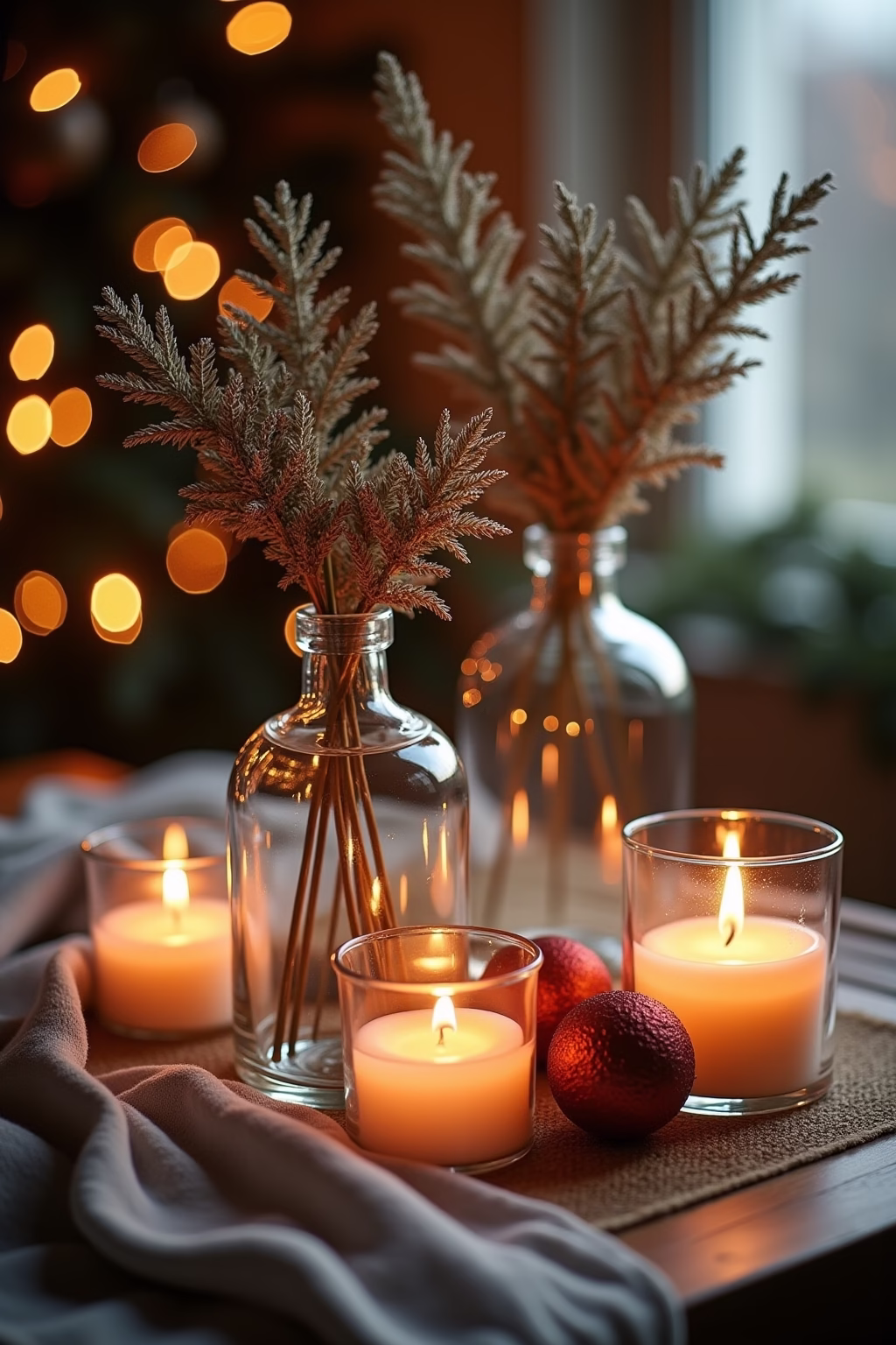 glasvasen dekorieren weihnachten outline 2