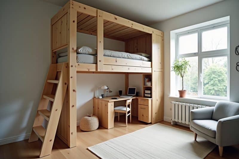 Wunderschne Ikea Hochbett Stora Umbauen Bilder