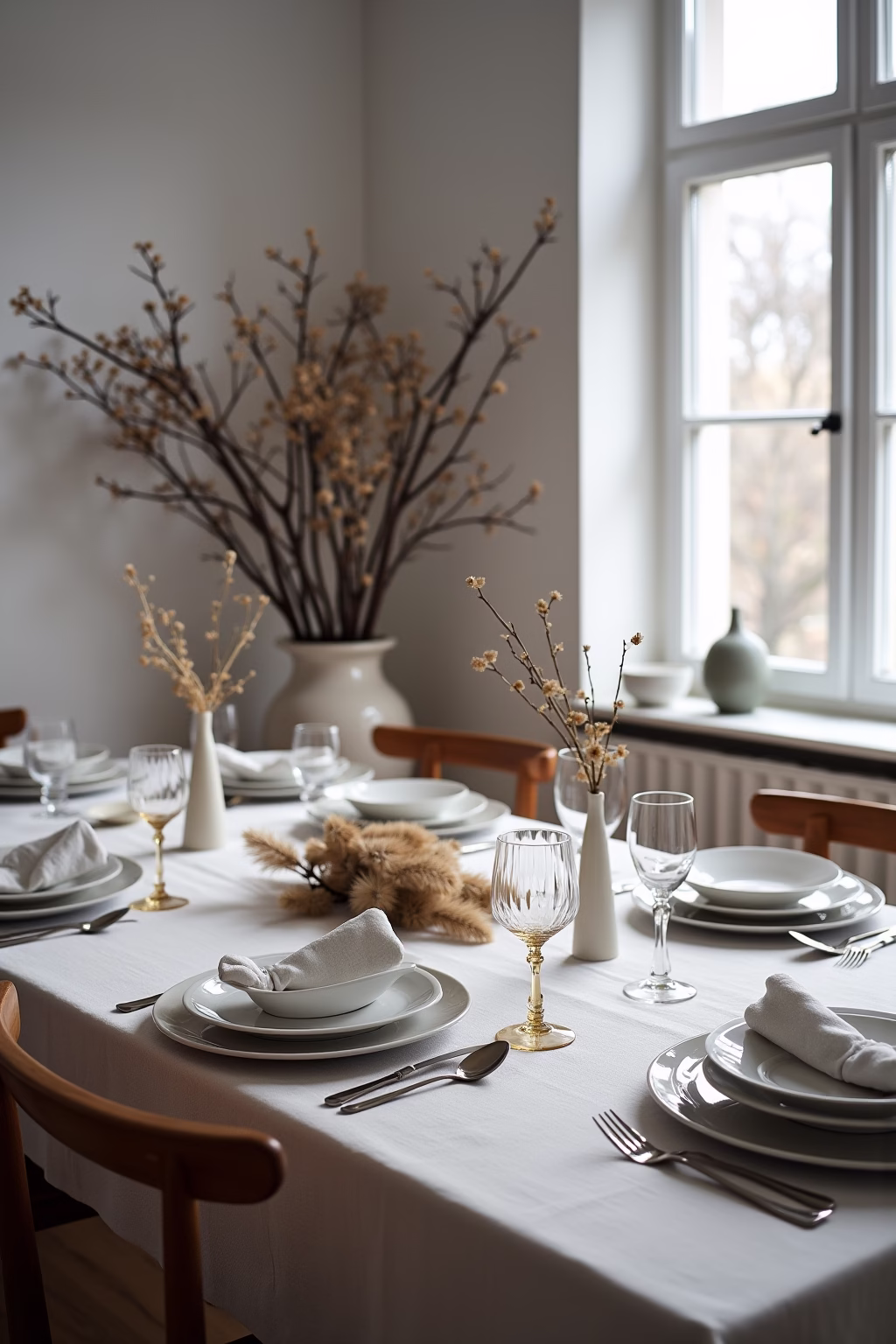 januar dekoration tisch outline 8