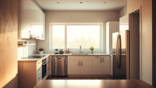 kleine küche einrichten