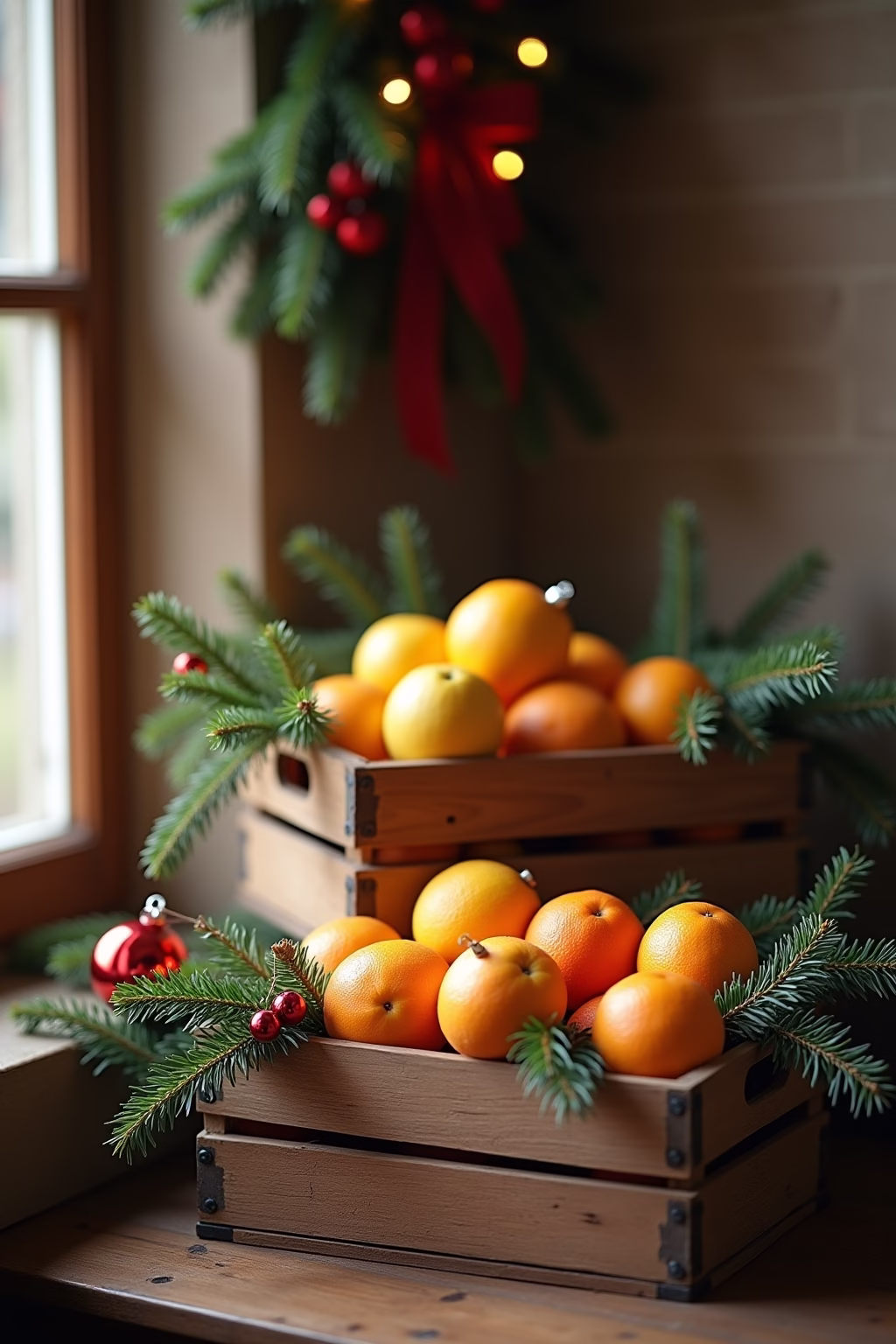 obstkisten deko weihnachten outline 1