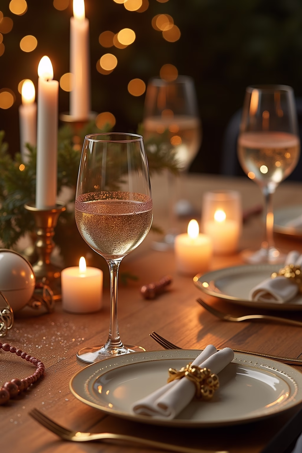 silvester tischdekoration outline 3