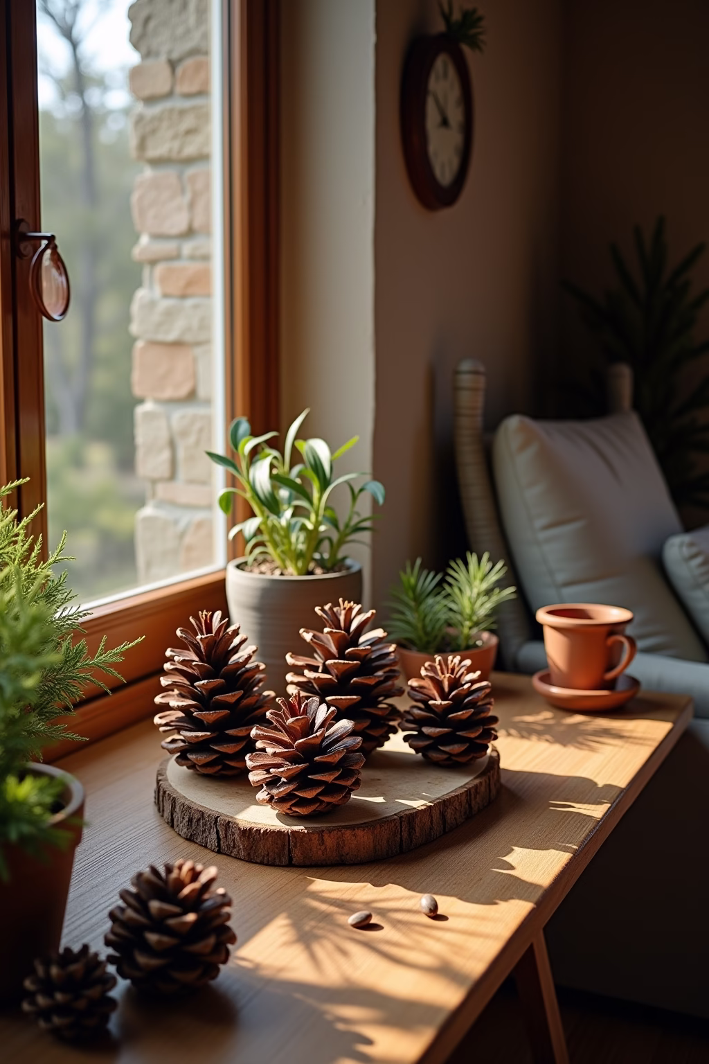 tannenzapfen dekor outline 2