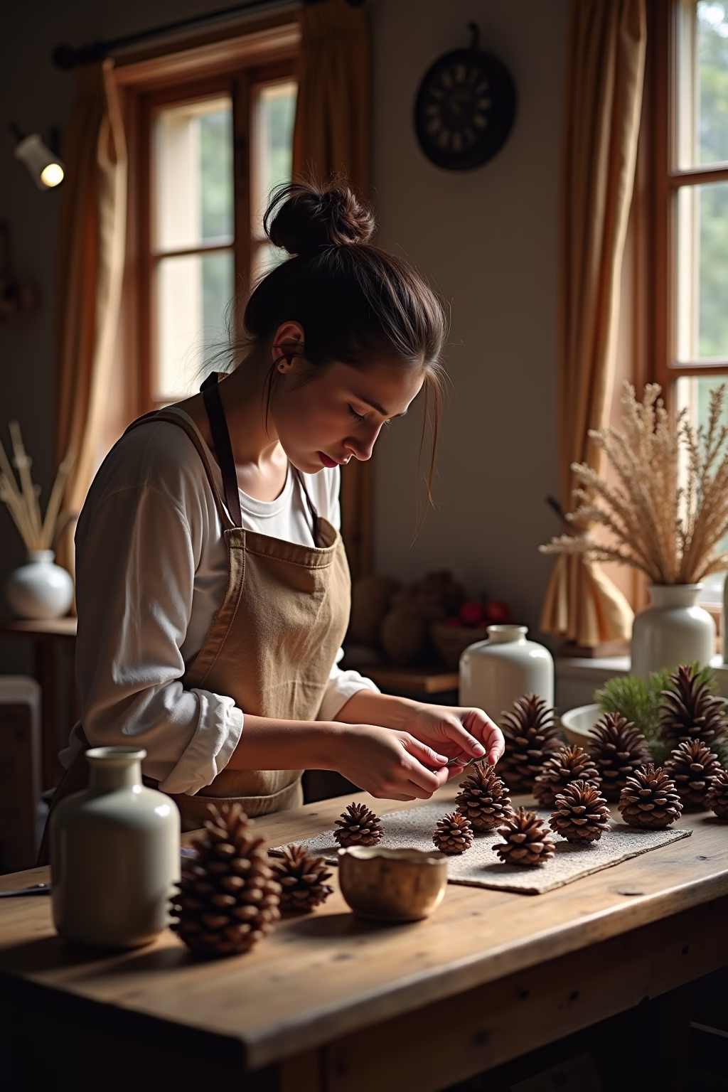 tannenzapfen dekor outline 3