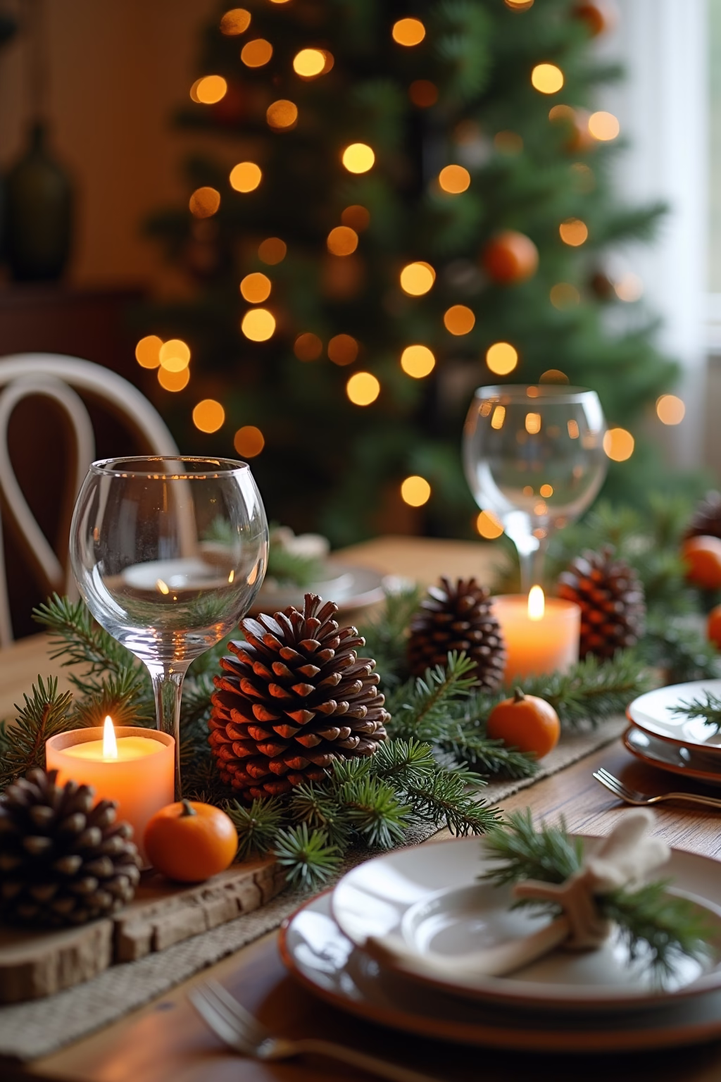 tisch deko weihnachten outline 3