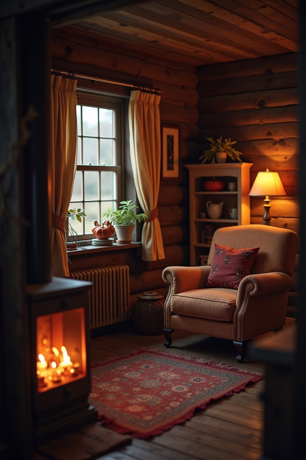 vintage huetten dekoration outline 7