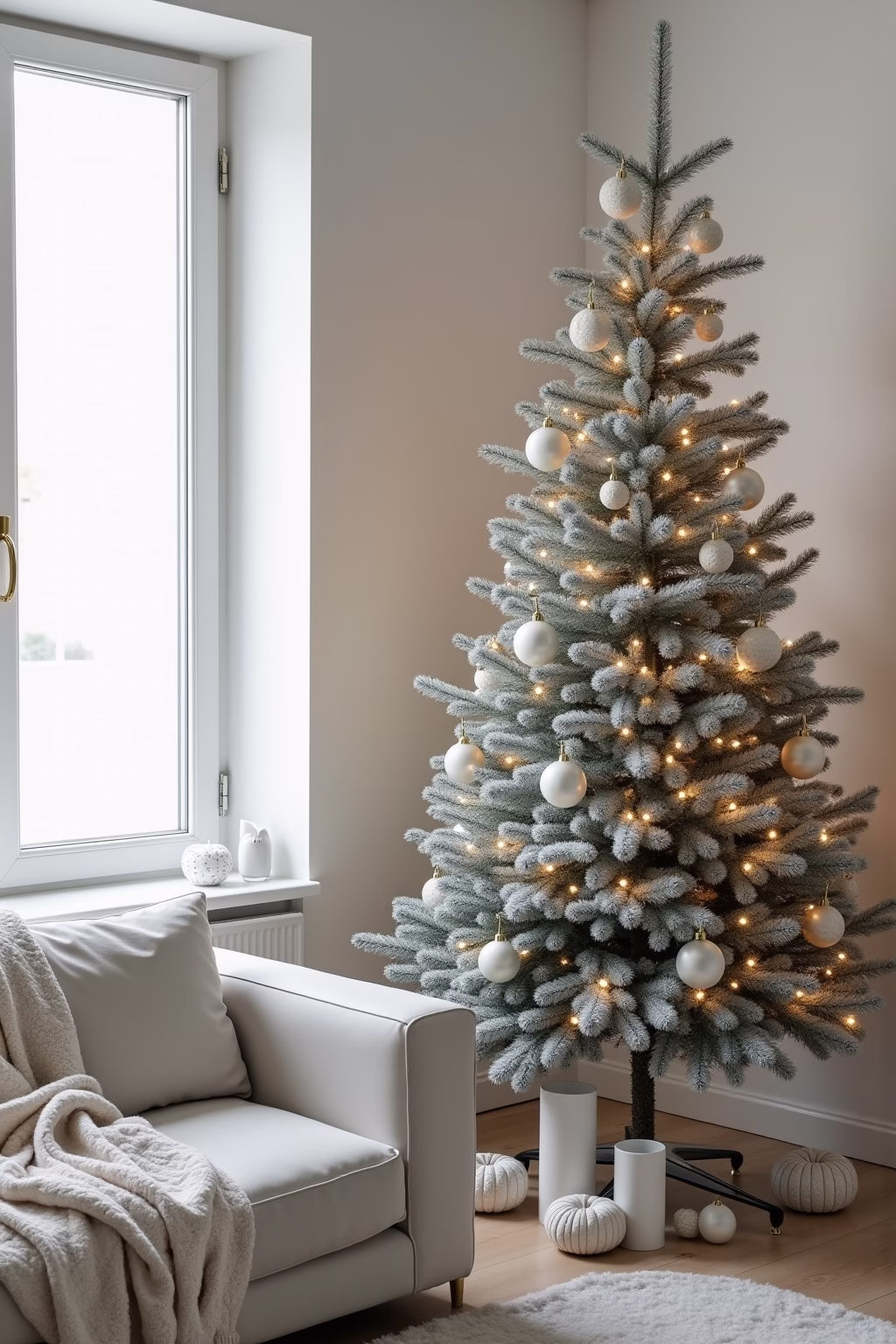 weihnachtsbaum dekoration modern outline 2