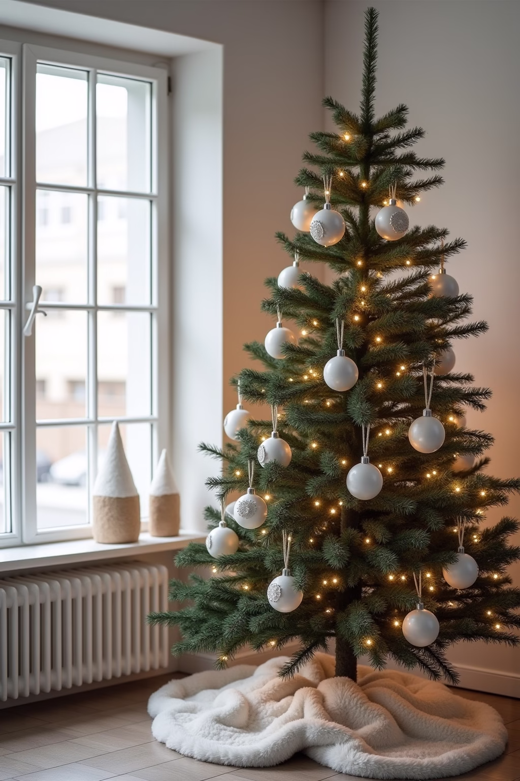 weihnachtsbaum dekoration modern outline 7