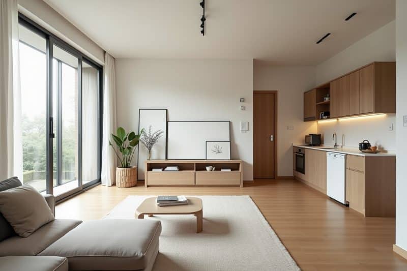 14 Ideen: Wohnung mit wenig Möbeln einrichten
