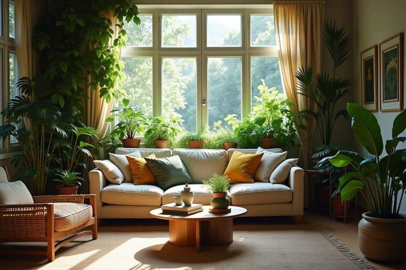 17 Tipps zum Wohnzimmer mit Pflanzen einrichten